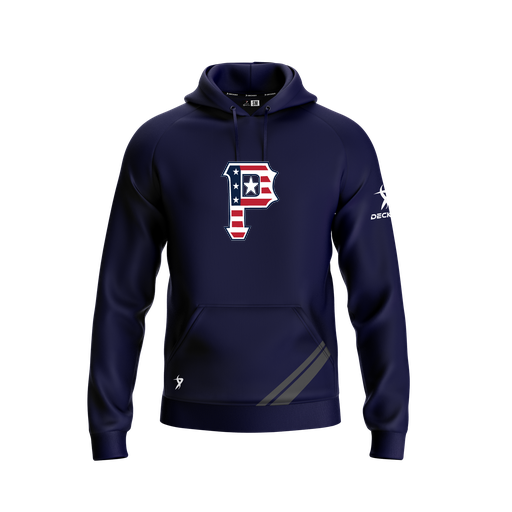 [FOLHSMNV-YXS-LOGO1] Decker Summit Hoodie (Youth XS, Navy, Logo 1)