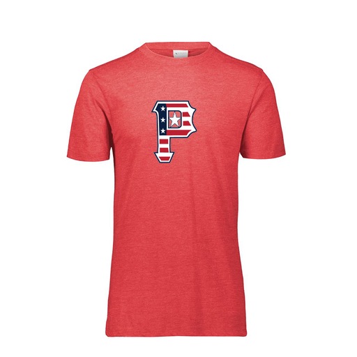 [FTSCUBRD-AS-LOGO1] Decker Men's Tri-Blend T-Shirt - Short Sleeve (Adult S, Red, Logo 1)