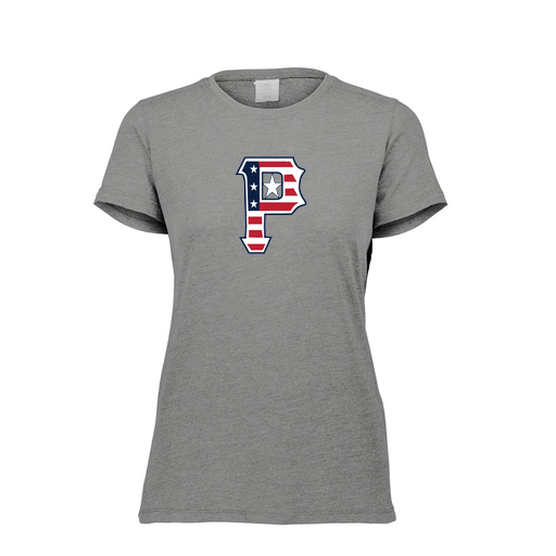 [FTSCUBGY-FAXS-LOGO1] Decker Women's Tri-Blend T-Shirt - Short Sleeve (Female Adult XS, Gray, Logo 1)