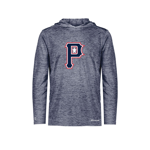 [FOLHCGNV-AS-LOGO3] Decker Men's Charge Hoodie (Adult S, Navy, Logo 3)