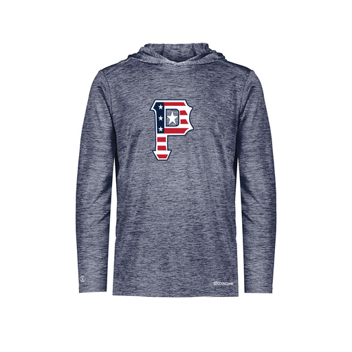 [FOLHCGNV-YS-LOGO1] Decker Youth Charge Hoodie (Youth S, Navy, Logo 1)