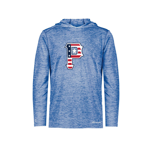 [FOLHCGRY-YS-LOGO1] Decker Youth Charge Hoodie (Youth S, Royal, Logo 1)