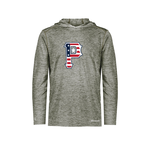 [FOLHCGGY-YS-LOGO1] Decker Youth Charge Hoodie (Youth S, Gray, Logo 1)