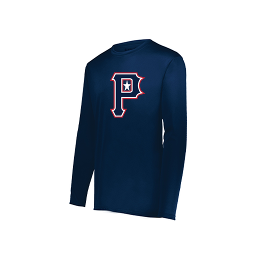 [222822.065.XS-LOGO3] Men's LS Smooth Sport Shirt (Adult XS, Navy, Logo 3)