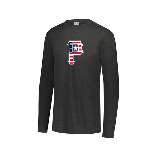 [FTLCUBBK-AXS-LOGO1] Decker Men's Tri-Blend T-Shirt - Long Sleeve (Adult XS, Black, Logo 1)