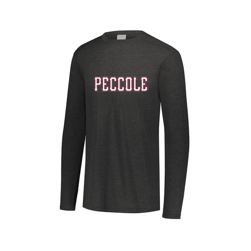 [FTLCUBBK-AXS-LOGO2] Decker Men's Tri-Blend T-Shirt - Long Sleeve (Adult XS, Black, Logo 2)