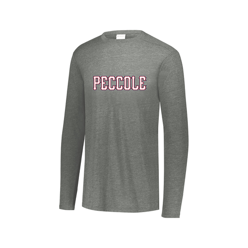 [FTLCUBGY-AXS-LOGO2] Decker Men's Tri-Blend T-Shirt - Long Sleeve (Adult XS, Gray, Logo 2)