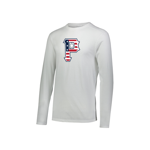 [FTLCUBWH-YS-LOGO1] Decker Youth Tri-Blend T-Shirt - Long Sleeve (Youth S, White, Logo 1)