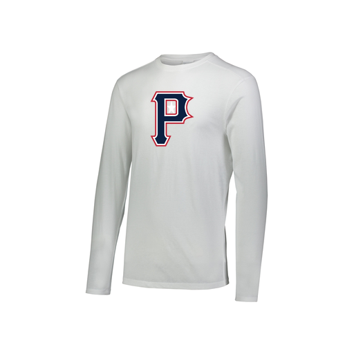 [FTLCUBWH-YS-LOGO3] Decker Youth Tri-Blend T-Shirt - Long Sleeve (Youth S, White, Logo 3)